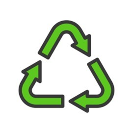 100% recyclable materials